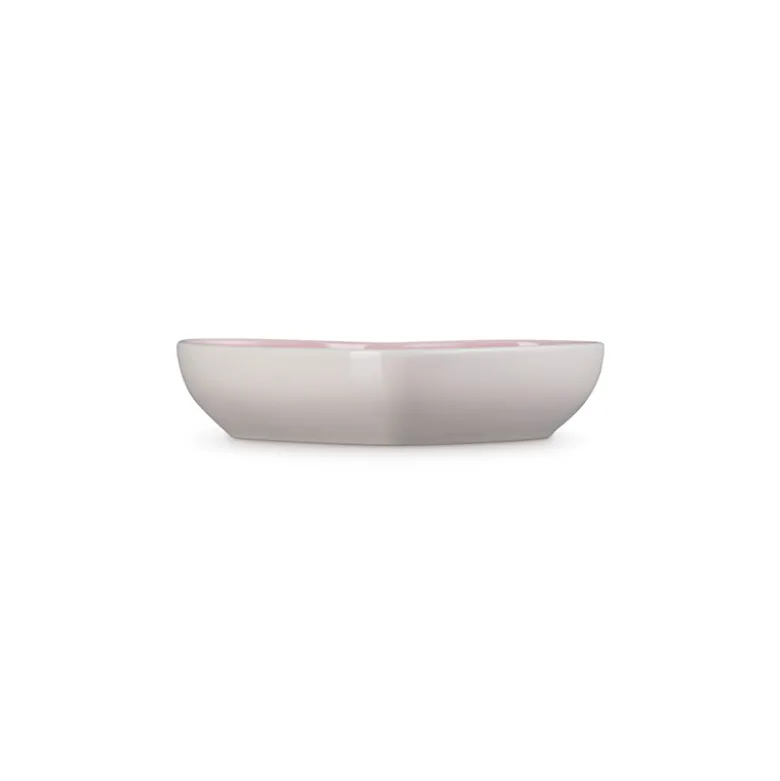 Le Creuset Signature stentøj hjerteformet skål 20 cm Shell Pink