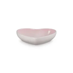 Le Creuset Signature stentøj hjerteformet skål 20 cm Shell Pink