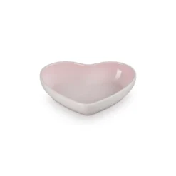 Le Creuset Signature stentøj hjerteformet skål 20 cm Shell Pink