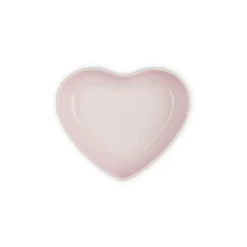 Le Creuset Signature stentøj hjerteformet skål 20 cm Shell Pink