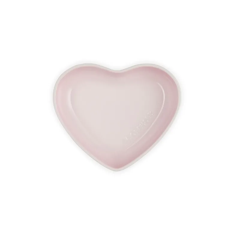 Le Creuset Signature stentøj hjerteformet skål 20 cm Shell Pink