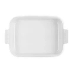 Le Creuset Signature stentøj Heritage rektangulært fad 32cm White