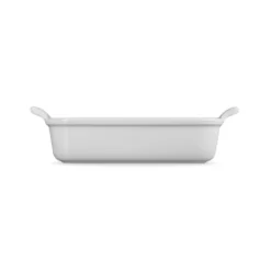 Le Creuset Signature stentøj Heritage rektangulært fad 26cm White