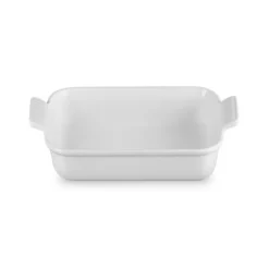 Le Creuset Signature stentøj Heritage rektangulært fad 26cm White