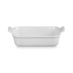 Le Creuset Signature stentøj Heritage rektangulært fad 26cm White