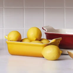 Le Creuset Signature stentøj Heritage rektangulært fad 19 cm Nectar