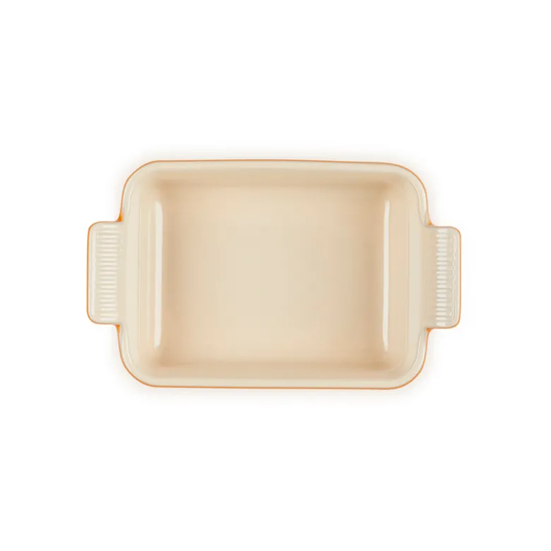 Le Creuset Signature stentøj Heritage rektangulært fad 19cm Volcanic