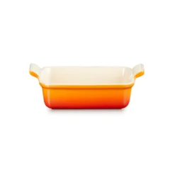 Le Creuset Signature stentøj Heritage rektangulært fad 19cm Volcanic