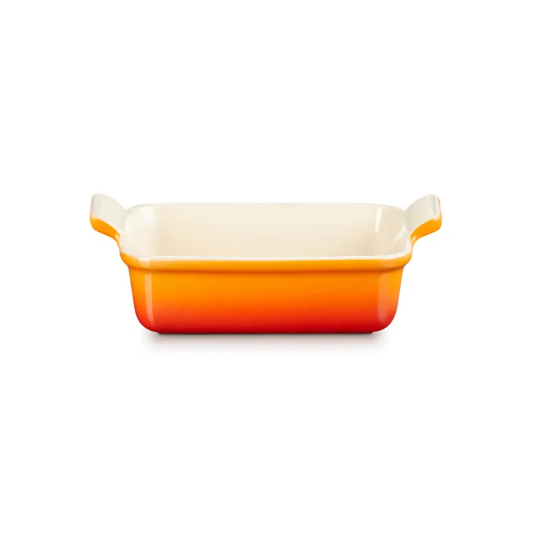 Le Creuset Signature stentøj Heritage rektangulært fad 19cm Volcanic