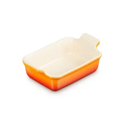 Le Creuset Signature stentøj Heritage rektangulært fad 19cm Volcanic
