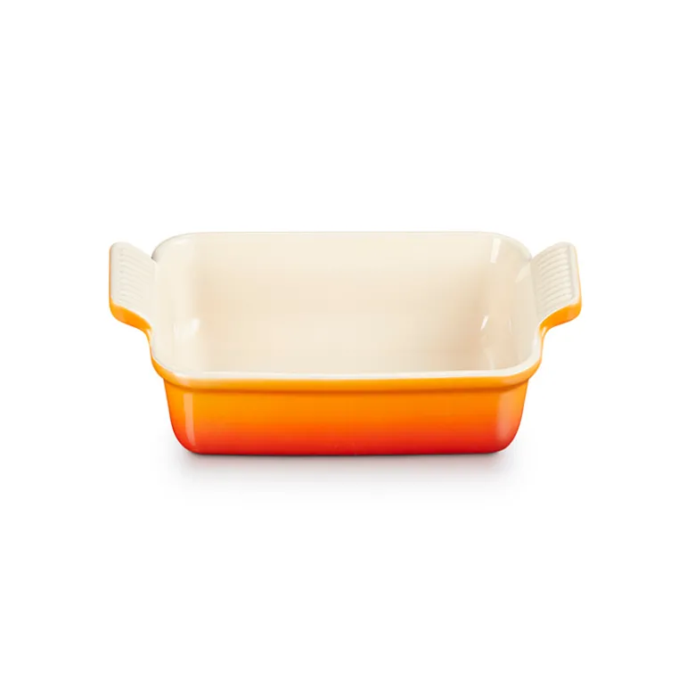 Le Creuset Signature stentøj Heritage rektangulært fad 19cm Volcanic