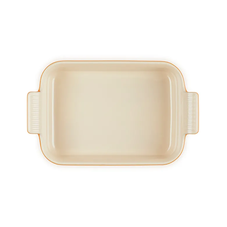 Le Creuset Signature stentøj Heritage rektangulært fad 26cm Volcanic