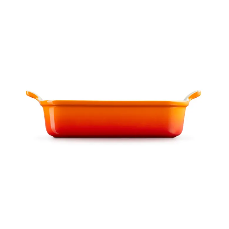 Le Creuset Signature stentøj Heritage rektangulært fad 26cm Volcanic