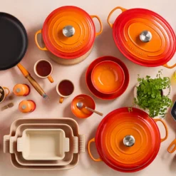 Le Creuset Signature stentøj Heritage rektangulært fad 26cm Volcanic