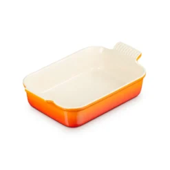 Le Creuset Signature stentøj Heritage rektangulært fad 26cm Volcanic