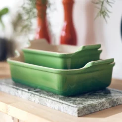 Le Creuset Signature stentøj Heritage rektangulært fad 26cm Bamboo