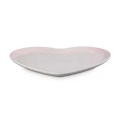 Le Creuset Signature stentøj hjerteformet serveringsfad 32cm Shell Pink