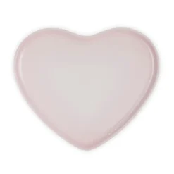 Le Creuset Signature stentøj hjerteformet serveringsfad 32cm Shell Pink