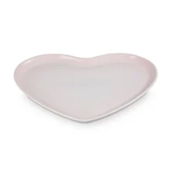 Le Creuset Signature stentøj hjerteformet serveringsfad 32cm Shell Pink