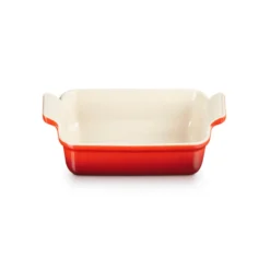 Le Creuset Signature stentøj Heritage rektangulært fad 19 cm Cerise