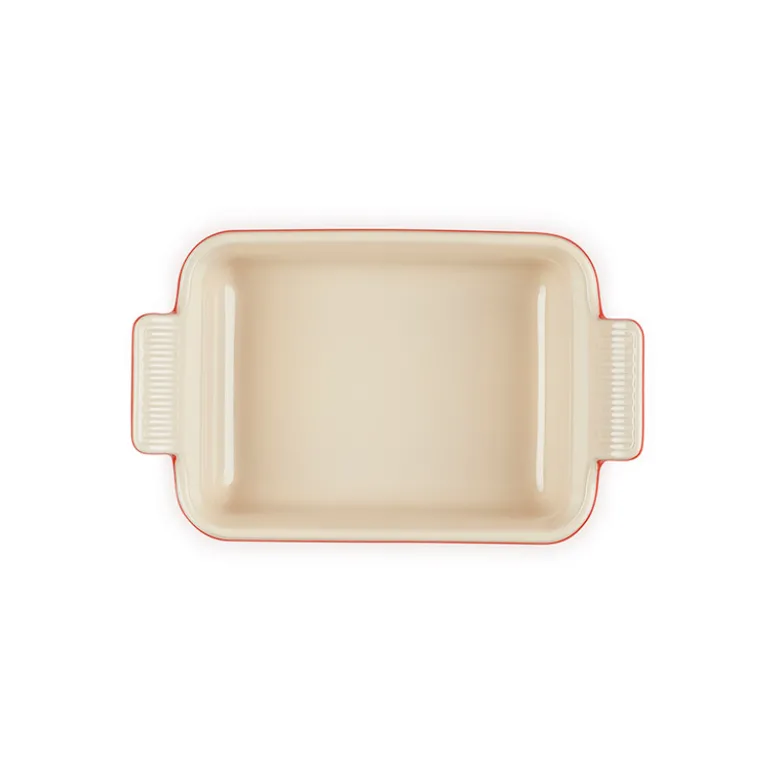 Le Creuset Signature stentøj Heritage rektangulært fad 19 cm Cerise