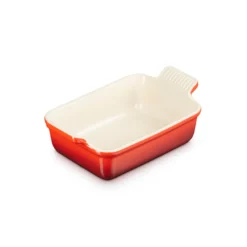 Le Creuset Signature stentøj Heritage rektangulært fad 19 cm Cerise