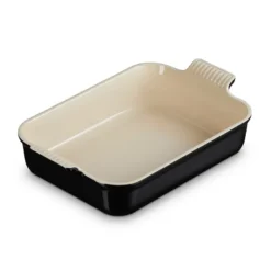 Le Creuset Signature stentøj Heritage rektangulært fad 32cm Black