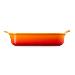 Le Creuset Signature stentøj Heritage rektangulært fad 32cm Volcanic