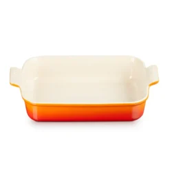 Le Creuset Signature stentøj Heritage rektangulært fad 32cm Volcanic
