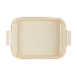 Le Creuset Signature stentøj Heritage rektangulært fad 32cm Volcanic