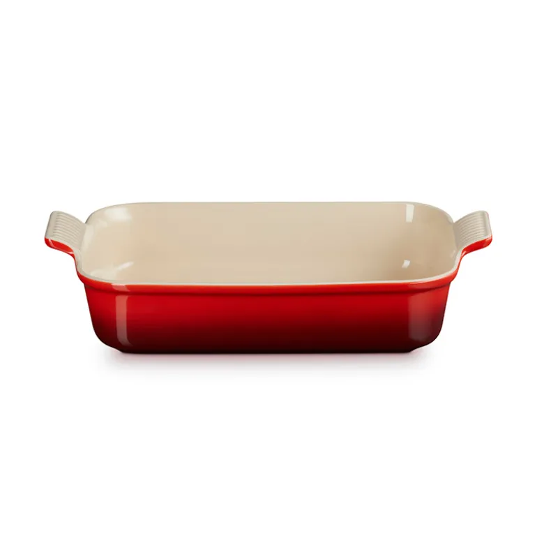 Le Creuset Signature stentøj Heritage rektangulært fad 32cm Cerise