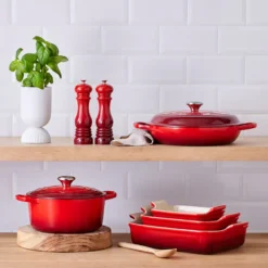 Le Creuset Signature stentøj Heritage rektangulært fad 32cm Cerise