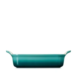Le Creuset Signature stentøj Heritage rektangulært fad 26 cm Bleu Riviera