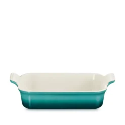 Le Creuset Signature stentøj Heritage rektangulært fad 26 cm Bleu Riviera