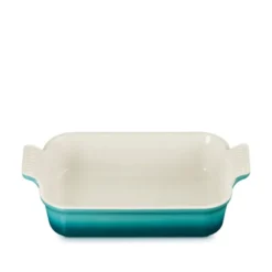 Le Creuset Signature stentøj Heritage rektangulært fad 26 cm Bleu Riviera