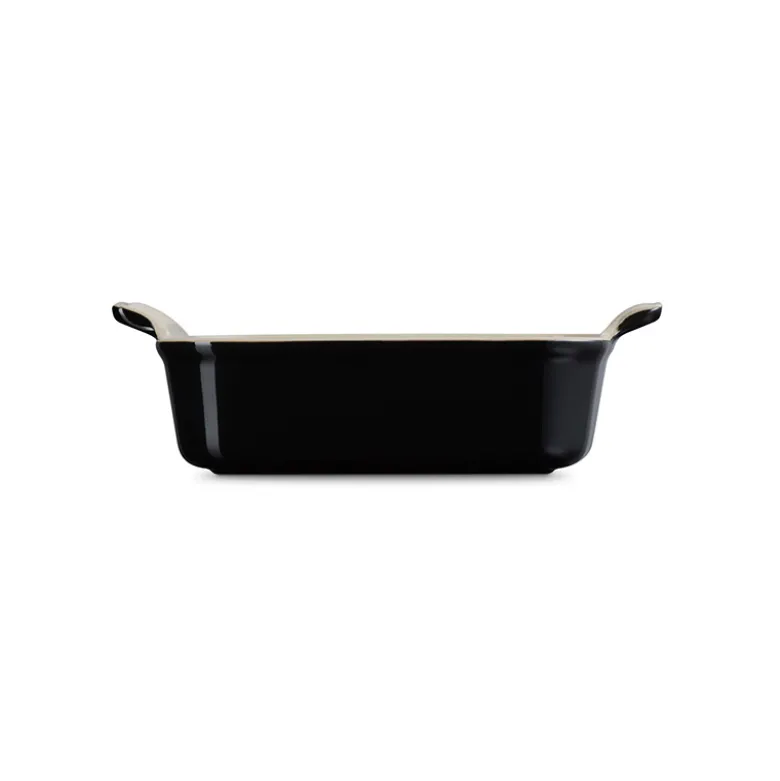 Le Creuset Signature stentøj Heritage rektangulært fad 19 cm Black
