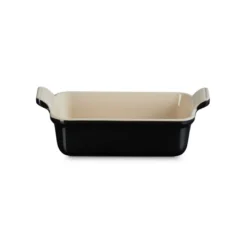 Le Creuset Signature stentøj Heritage rektangulært fad 19 cm Black