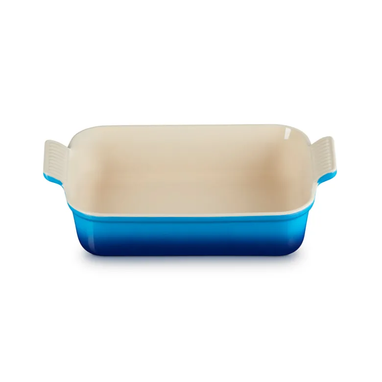 Le Creuset Signature stentøj Heritage rektangulært fad 26cm Azure