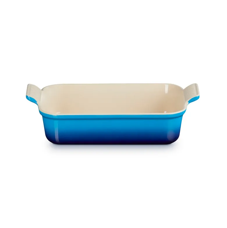 Le Creuset Signature stentøj Heritage rektangulært fad 26cm Azure
