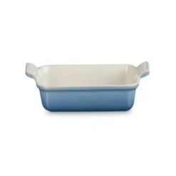 Le Creuset Signature stentøj Heritage rektangulært fad 19cm Chambray