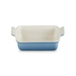 Le Creuset Signature stentøj Heritage rektangulært fad 19cm Chambray