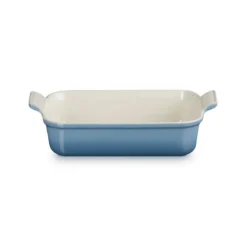 Le Creuset Signature stentøj Heritage rektangulært fad 26cm Chambray