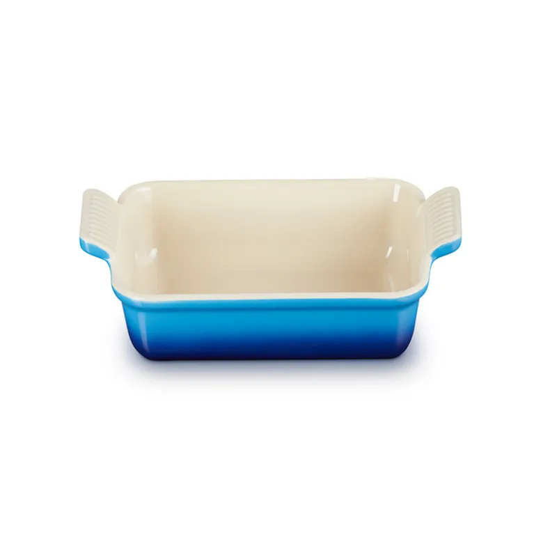 Le Creuset Signature stentøj Heritage rektangulært fad 19cm Azure
