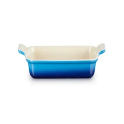 Le Creuset Signature stentøj Heritage rektangulært fad 19cm Azure