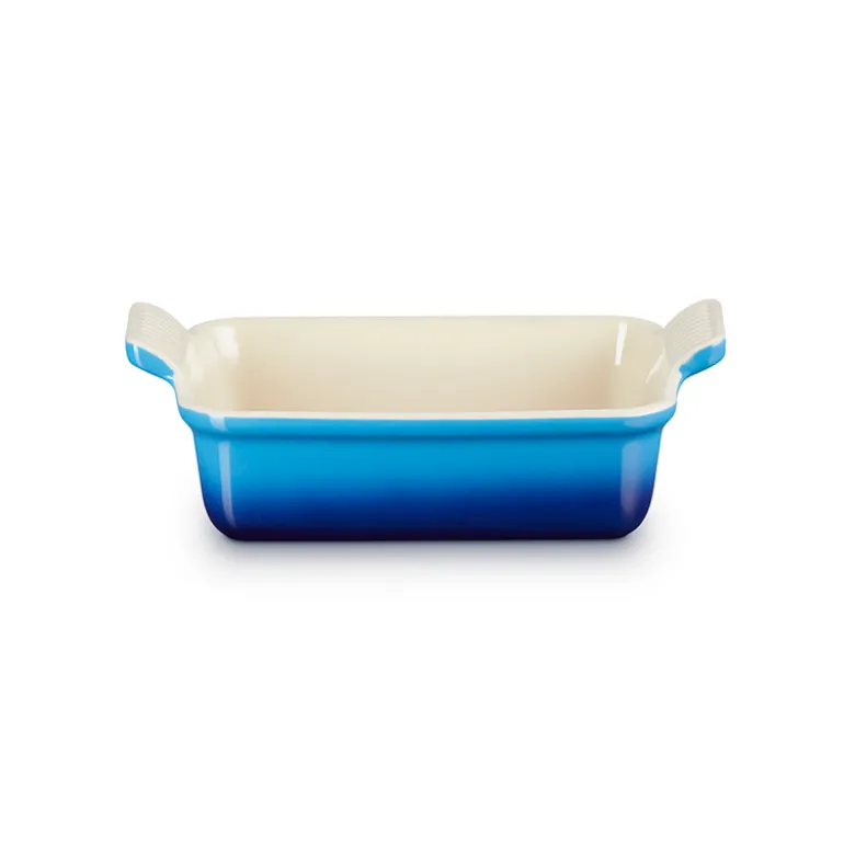Le Creuset Signature stentøj Heritage rektangulært fad 19cm Azure