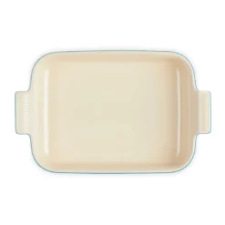 Le Creuset Signature stentøj Heritage rektangulært fad 32 cm Azure