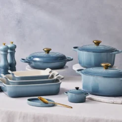 Le Creuset Signature stentøj Heritage rektangulært fad 32cm Chambray
