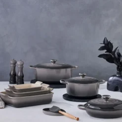 Le Creuset Signature stentøj Heritage rektangulært fad 19cm Flint