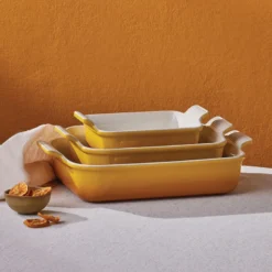 Le Creuset Signature stentøj Heritage rektangulært fad 32cm Nectar