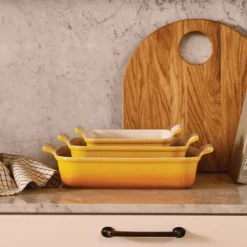 Le Creuset Signature stentøj Heritage rektangulært fad 32cm Nectar